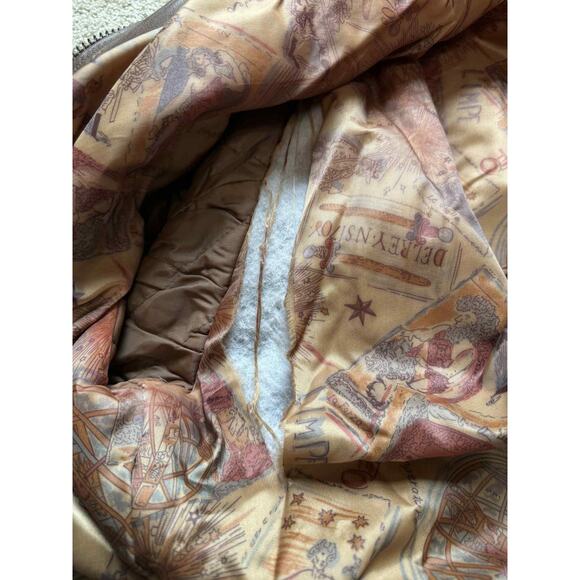 Vintage Phase 3 Genuine Leather Snap Button Oversized Jacket Brown Mens XL - Picture 7 of 15